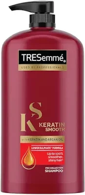 2. TRESemme Keratin Smooth Shampoo 1 L, With Keratin & Argan Oil for Straighter, Shinier Hair - Nourishes Dry Hair & Controls Frizz, For Men & Women