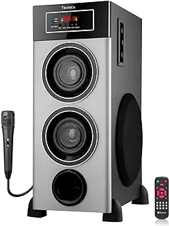 7. Tronica Ridham 2 - The Powerful Bluetooth 100W Home Theater Dj Speaker, Supports Pendrive/Sd Card/Fm/Tv/Aux/Mic with Remote with High Bass for Party - Grey & Black