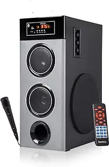 4. TRONICA RIDHAM - Bluetooth 90W Home Theater DJ Speaker from Tronica with Mic, Karoke Party Speaker Supports PenDrive/SD Card/FM/TV/Aux/Mic with Remote