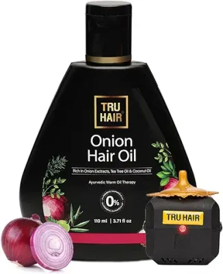 15. Tru Hair Onion Hair Oil With Free Heater-110ml