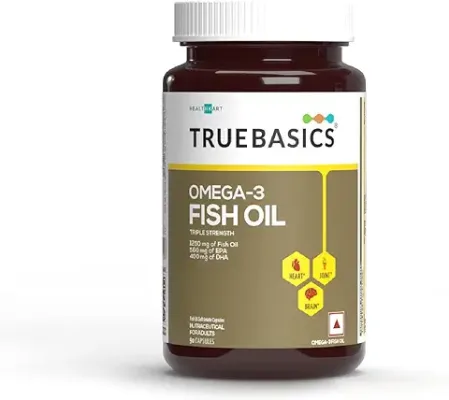 7. TrueBasics Triple Strength Omega 3 Fish Oil