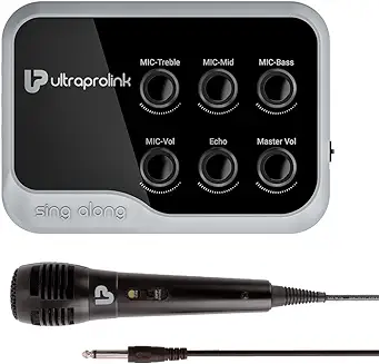 5. ULTRAPROLINK UM1002 Sing Along Karaoke Bluetooth Mixer with Karaoke Microphone & Bluetooth Receiver Amplifier with Echo for Mobile Phones