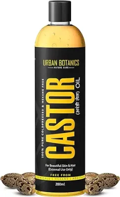 2. UrbanBotanics® Cold Pressed Castor Oil