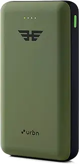 2. URBN 20000 mAh Lithium_Polymer 22.5W Super Fast Charging Ultra Compact Power Bank with Quick Charge & Power Delivery, Type C Input/Output, Made in India, Type C Cable Included (Camo)