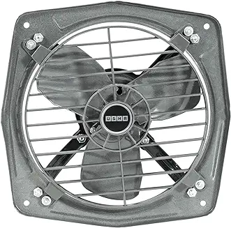 6. USHA Aeroclean 300MM Goodbye Oil and Dust Metal Exhaust Fan for Kitchen(Metallic Grey) Pack of 1