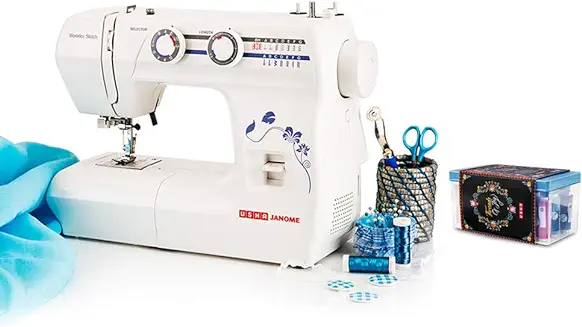 6. USHA Janome Wonder Stitch Automatic Zig-Zag Electric Sewing Machine