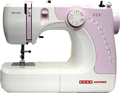 14. USHA New marvela Pink Electric Sewing Machine-Pink and White