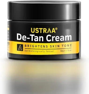 3. Ustraa De-Tan Cream 50g - Dermatologically Tested - For Tan removal & Even Skin tone, With Japanese Yuzu & Liquoric, Prevents Dark Spots, Without Bleach, No Sulphates, No Parabens
