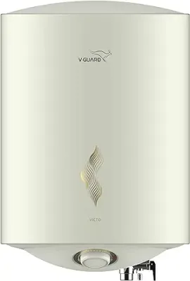 V-Guard Victo 15 Litre Water Heater with Free Installation & Free Connection Pipes (BEE 5 Star Rated), White (15 Litre)