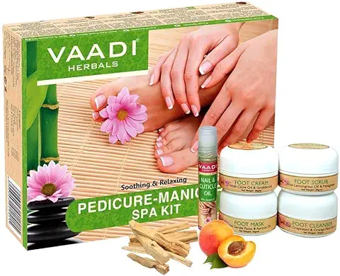 7. Vaadi Herbals Soothing and Refreshing Pedicure Manicure Spa Kit
