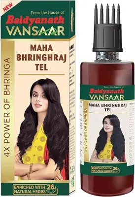2. Vansaar Maha Bhringraj Hair Oil -200ml | Maha Bhringa Hair Oil | 4X Power of Bhringa | With Comb Applicator