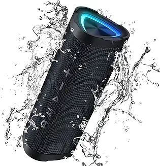 5. Vanzon V40 Bluetooth Speakers, Portable Wireless Speaker V5.0 with 24W Loud Stereo Sound, 24H Playtime, TWS & IPX7 Waterproof, Suitable for Travel, Home and Outdoors