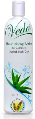 8. VEDA Herbal Moisturizer Body Lotion for women dry skin and men in winter and summer for oily skin, deep nourishing lotions and moisturisers, great lotion for dry skin, 500ml