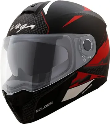 3. Vega Ryker Bolder ISI Certified Matt Finish Full Face Dual Visor Helmet for Men and Women