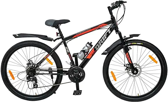 7. VESCO Drift NXG 26-T MTB Mountain Bicycle/Bike 21 Speed Gear Cycle with Front Suspension and Dual Disc Brake | 18" Frame Ideal for Men & Women (Blue)