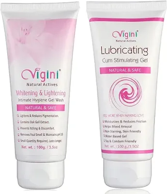 3. Vigini Natural Lubrication Lubricating Lube Lubricant Water Based Gel Non Staining Washable Female 100g