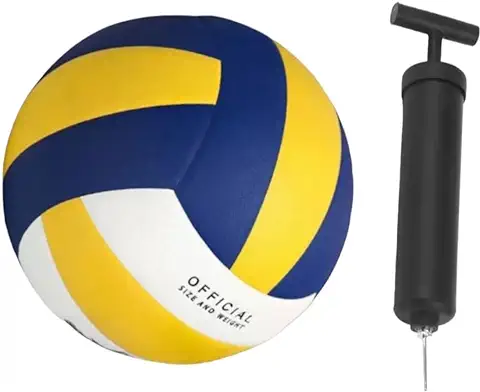 6. Vishwa Sports Classic Eagle PVC Volleyball Size-5 with Air Pump + pin