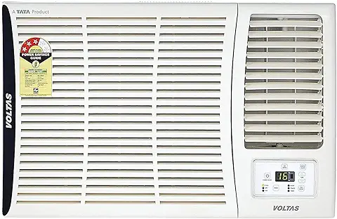 11. Voltas 1.5 Ton 3 Star, Fixed Speed Window AC (Copper, Turbo Mode, 2023 Model, 183 Vectra Elite, White)