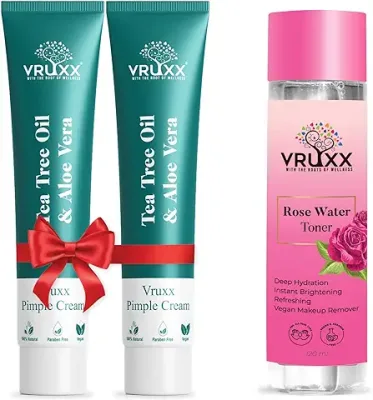 4. Vruxx Pimple Cream 30g x 2 + FREE ROSE WATER 120ml