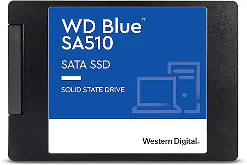 8. Western Digital WD Blue SA510 SATA 500GB, Up to 560MB/s, 2.5 Inch/7 mm, 5Y Warranty, Internal Solid State Drive (SSD) (WDS500G3B0A)