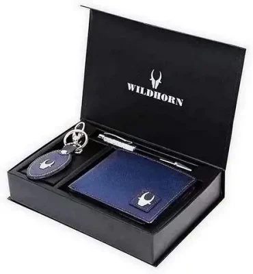 7. WildHorn Gift Hamper for Men I Leather Wallet