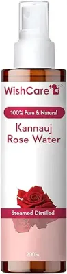 4. WishCare® 100% Pure & Natural Rose Water - For Skin, Face & Hair - Steam Distilled - Kannauj Gulab Jal - Spray Skin Toner - Free From Paraben, Alcohol & Chemicals - 200 ml