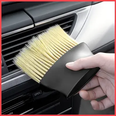 12. Wolpin Multipurpose Car Interior AC Vent Dashboard Dust Dirt Cleaner Cleaning Brush