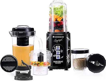 15. Wonderchef Nutri Blend Smart CKM Automatic Mixer Grinder with Dual Pulse Function