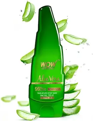 4. WOW Skin Science 99% Pure Aloe Vera Gel for Face, Skin & Hair - 150ml | Ultimate Gel For Glowing Skin | For Both Men and Women