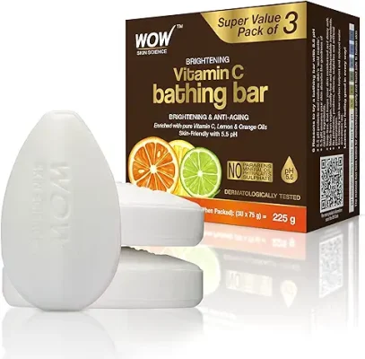 11. WOW Skin Science Brightening Vitamin C Bathing Soap with Vitamin C