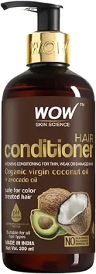 10. WOW Skin Science Coconut & Avocado Oil No Parabens & Sulphate Hair Conditioner, 300mL