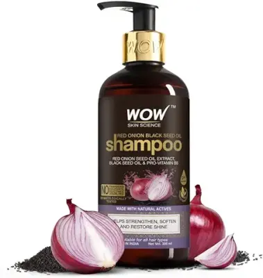 4. WOW Skin Science Red Onion Black Seed Oil Shampoo with Red Onion Seed Oil Extract