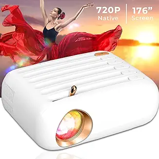 7. WZATCO Pixel | Portable LED Projector | Native 720p Full HD 1080P Support | LTPS Technology | Best in Segment | 250 ANSI | 176" Max Screen | Home & Outdoor Cinema | Compatible with 4K TV Stick, PC