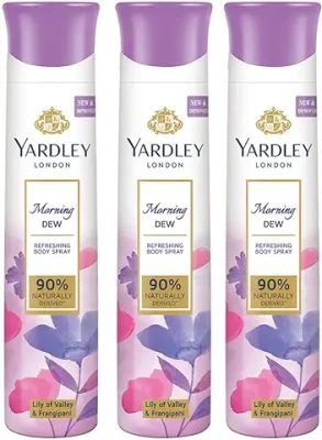12. Yardley London Morning Dew Refreshing Body Spray Mega Pack