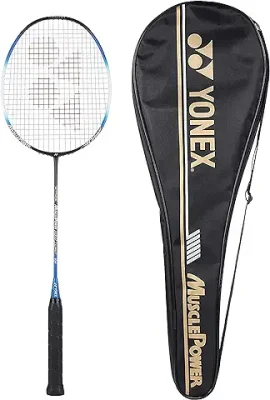 14. YONEX Graphite Badminton Racquet, Muscle Power 22LT Black Blue