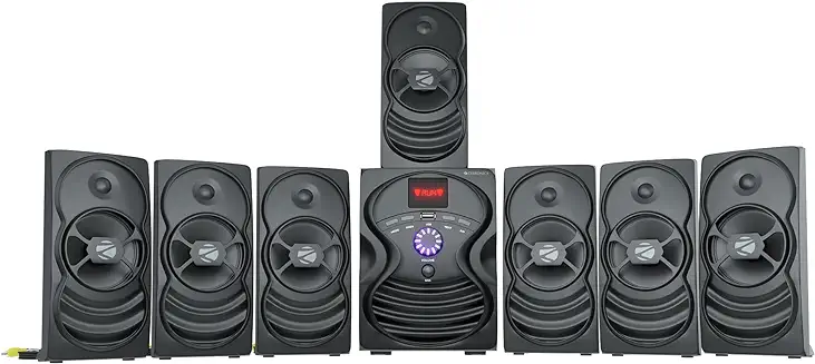 9. ZEBRONICS Omega 7.1 Home Theatre Speaker with 120W Output