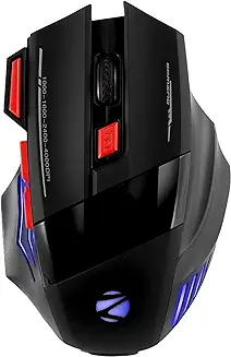 12. ZEBRONICS Zeb-Reaper 2.4GHz Wireless Gaming Mouse with USB Nano Receiver