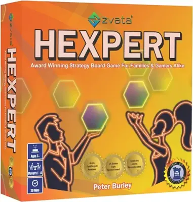 6. Zvata Hexpert - an Award Winning Board Game for Adults, Family and Kids 7+ Years | Fun Strategy Board Game | Multicolour