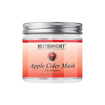 Nutriment Apple cider Mask for Hydrating Skin, Removing Oil and Improves Pores, Paraben Free 300 gram, Suitable for all Skin Types