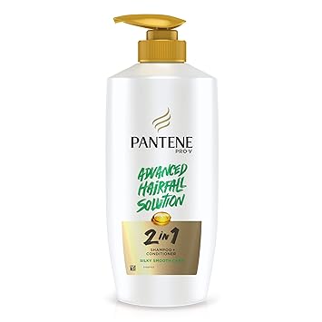 Pantene PRO-V Advanced Hairfall Solution 2 in 1 Silky Smooth Care Shampoo + Conditioner, 650 ml