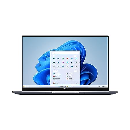 HONOR MagicBook 14, AMD Ryzen 5 5500U 14-inch (35.56 cm) FHD IPS Anti-Glare Thin and Light Laptop (8GB/512GB PCIe SSD/Windows 11/Fingerprint Login/Metal Body/Backlit KB/1.38Kg), Gray, NobelM-WDQ9BHNE