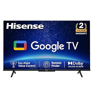 Hisense 108 cm (43 inches) Bezelless Series 4K Ultra HD Smart LED Google TV 43A6H (Black)