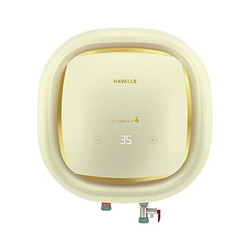 Havells Adonia I 25 Litres Smart Storage Water Heater / Gyesers with Alexa Enabled, Ivory