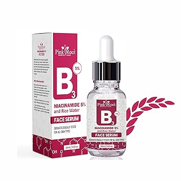Pink Root Niacinamide 5% + Zinc Serum for Face, Pore Reducer, Uneven Skin Tone Treatment, Diminishes Acne Prone, Skin Balancing Pore Reducing, Restores Elasticity