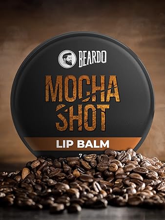 Beardo Mocha Shot Lip Balm, 7g | Non Tinted Lip Balm for Men | For Soft Kissable Lips | Lip Care for Dry, Chapped & Cracked Lips