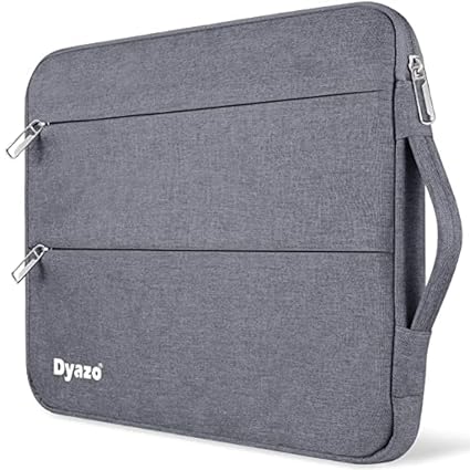 Dyazo 14.1 Inch Laptop Sleeve Case Cover with Handle and Two Front Pocket Compatible for Lenovo, Hp, Dell, Asus Acer & Other Notebooks (Grey)