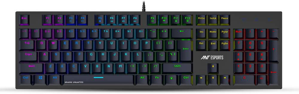 Ant Esports MK3400 Pro V3 Wired USB Gaming Keyboard  (Black)