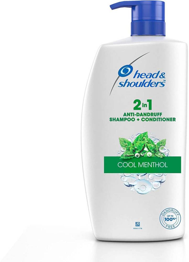 HEAD & SHOULDERS Cool Menthol 2-in-1 Anti-Dandruff Shampoo + Conditioner for Women & Men  (1 L)