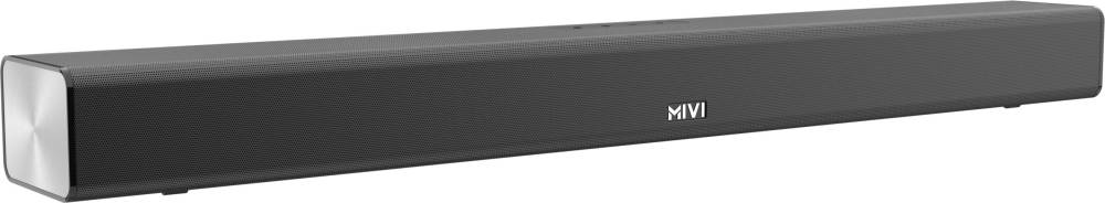 Mivi Fort S100 with 2 in-built subwoofers, Made in India 100 W Bluetooth Soundbar  (Black, 2.2 Channel)