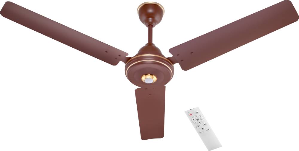 AIRELEC BLDC 5 star Rated with Remote 5 Star 1200 mm BLDC Motor with Remote 3 Blade Ceiling Fan  (Matt Brown, Pack of 1)